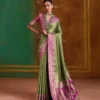 Roohani 001 to 004 Pure Satin Handloom Weaving Silk Saree
