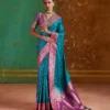 Roohani 001 to 004 Pure Satin Handloom Weaving Silk Saree