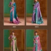Roohani 001 to 004 Pure Satin Handloom Weaving Silk Saree