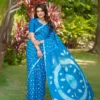 Sb Bandhej B Chinon Bandhani Printed Fancy Saree Collection