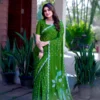 Sb Bandhej B Chinon Bandhani Printed Fancy Saree Collection