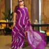 Sb Shibori Pure Chinon Fancy Saree Collection