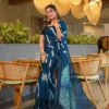 Sb Shibori Pure Chinon Fancy Saree Collection