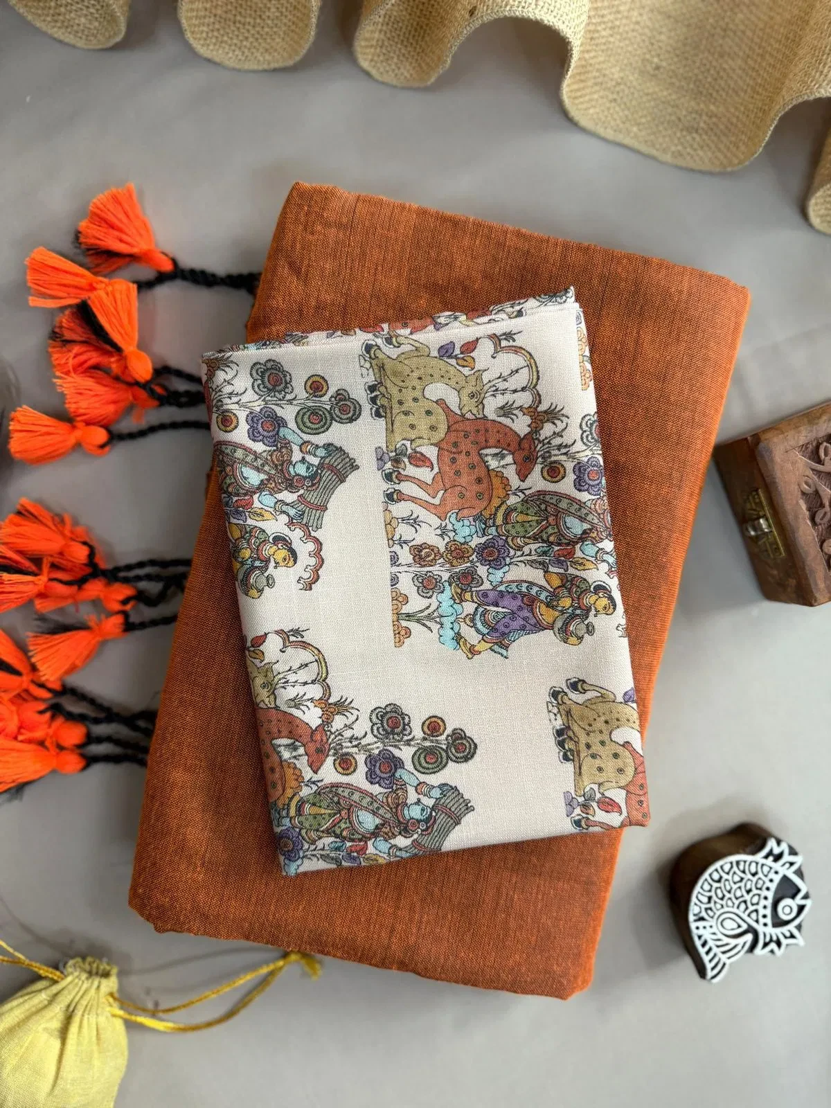 Sccf Boom S Khadi Cotton Fancy Saree Collection