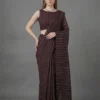 Sccf Stripes Khadi Cotton Printed Saree Collection