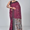 Scvf Warli Linen Cotton Warli Printed Summer Saree Collection