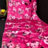 Sf Flora L Japan Satin Floral Printed Fancy Saree Collection