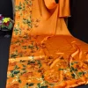 Sf Flora L Japan Satin Floral Printed Fancy Saree Collection