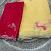 Shaligram Ah Chiffon Embroidery Birds Worked Fancy Saree Collection