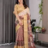 Shc 01 to 07 Pure Handloom Linen Floral Printed Saree Collection