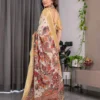 Shc 01 to 07 Pure Handloom Linen Floral Printed Saree Collection