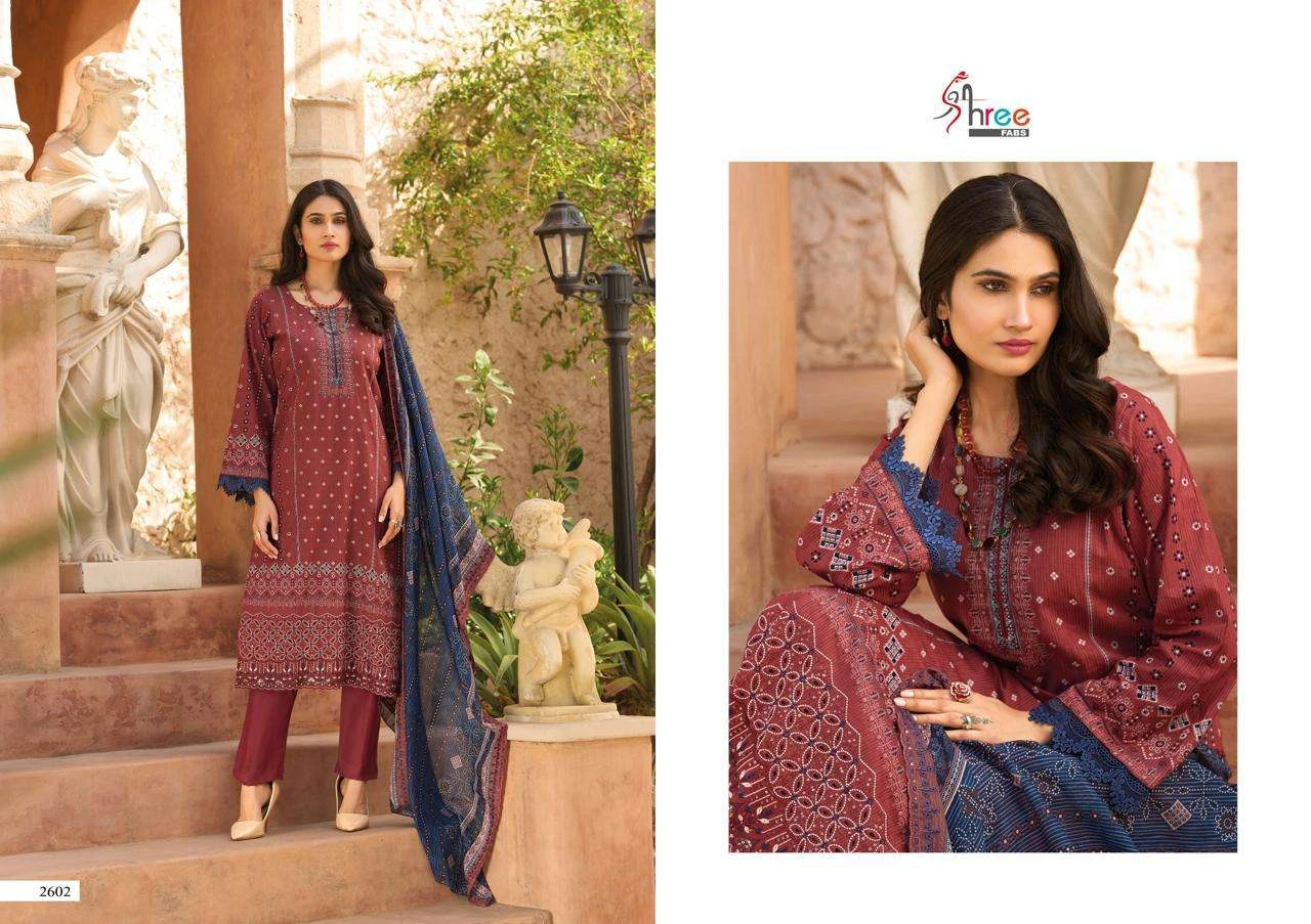 Shree Fab Bin Saeed Lawn Collection Vol 26