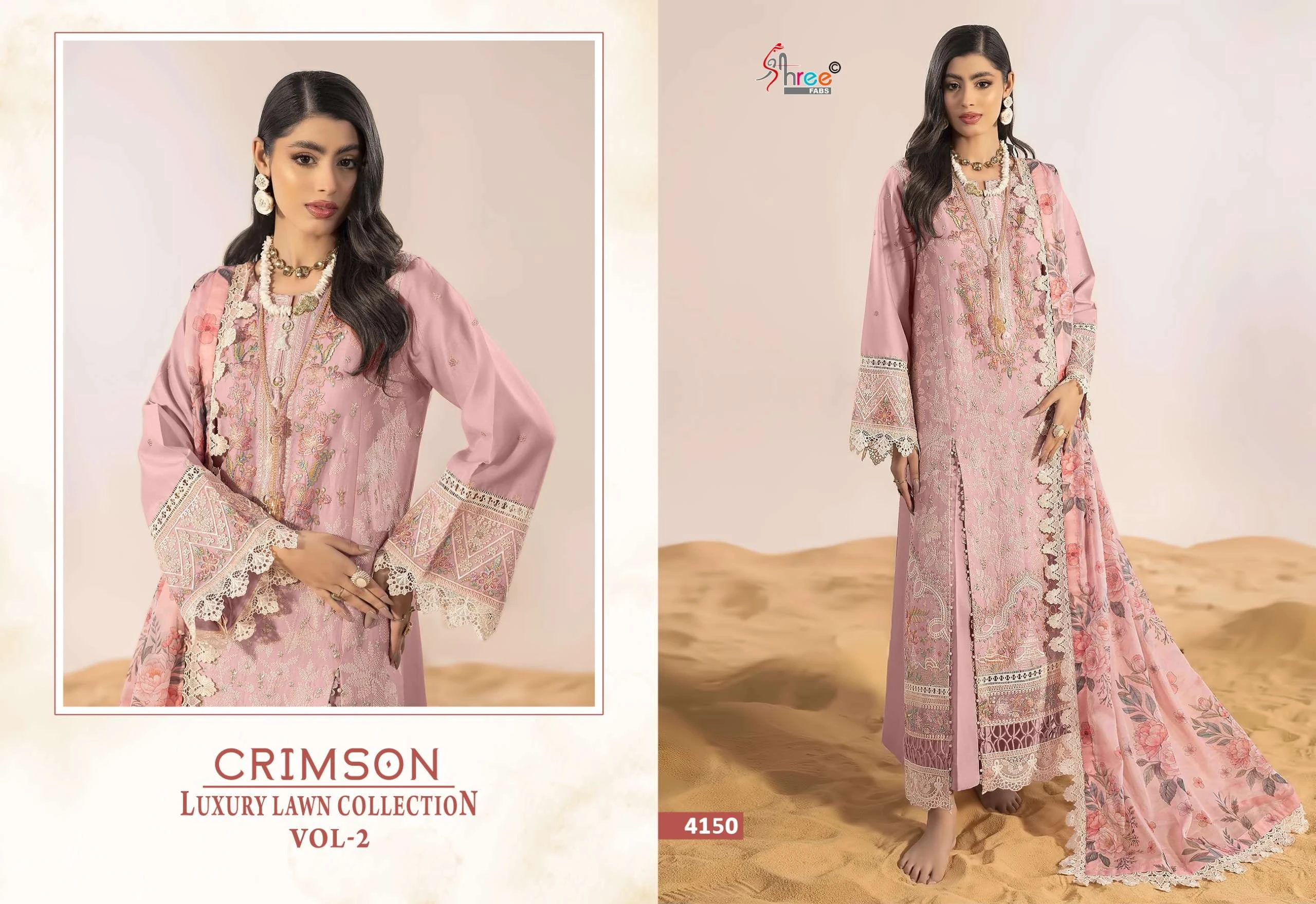 Shree Fab Crimson Luxury Lawn Collection Vol 2