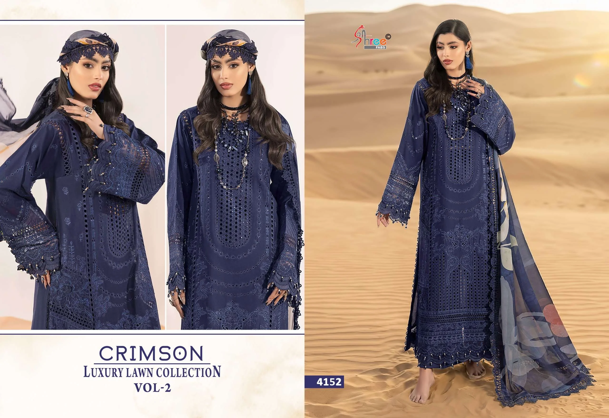 Shree Fab Crimson Luxury Lawn Collection Vol 2