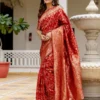 Sm Pari 232 Woven Work Silk Festival Saree Collection