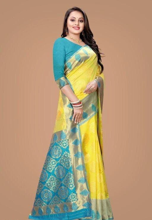 Soft Silk 4069 Lichi Silk Zari Weaving Saree Collection