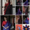 Soft Silk 5065 Linen Slab Weaving Worked Saree Collection