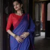 Soft Silk 5065 Linen Slab Weaving Worked Saree Collection