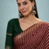 Tara 5001 to 5005 Pv Cotton Stripe Printed Saree Collection
