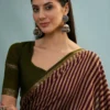 Tara 5001 to 5005 Pv Cotton Stripe Printed Saree Collection