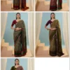 Tara 5001 to 5005 Pv Cotton Stripe Printed Saree Collection
