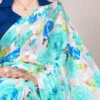Taraa L 7017 Dull Satin Floral Printed Casual Wear Sarees