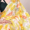 Taraa L 7017 Dull Satin Floral Printed Casual Wear Sarees
