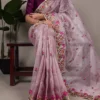 Taraa L 7400 Zari Kota Tissue Thread Embroidered Saree Collection