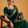 Taraa L 7911 Poly Shimmer Zari Weaving Saree Collection