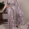 Taraa L 8004 Cotton Silk Flower Printed Fancy Saree Collection