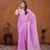 Triva Moss Stitch Foil Printed Fancy Saree Collection