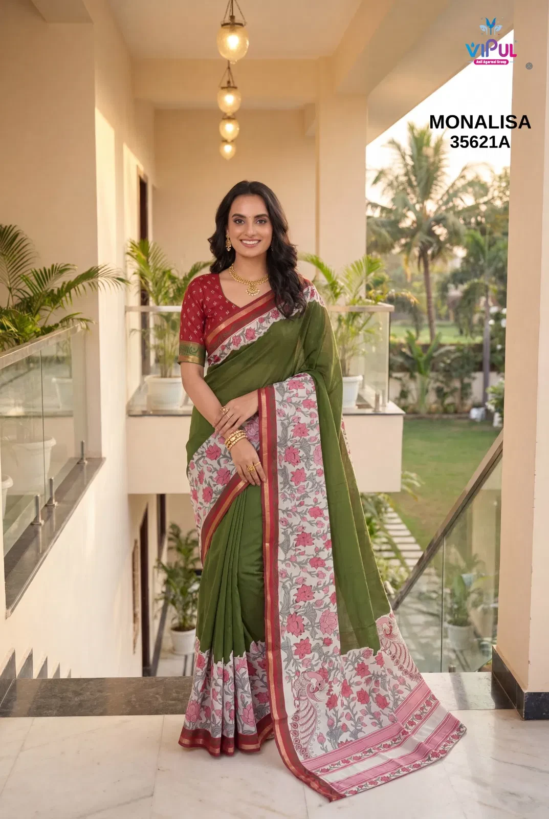 Vipul Monalisa 35621 a to D Mal Cotton Saree Collection