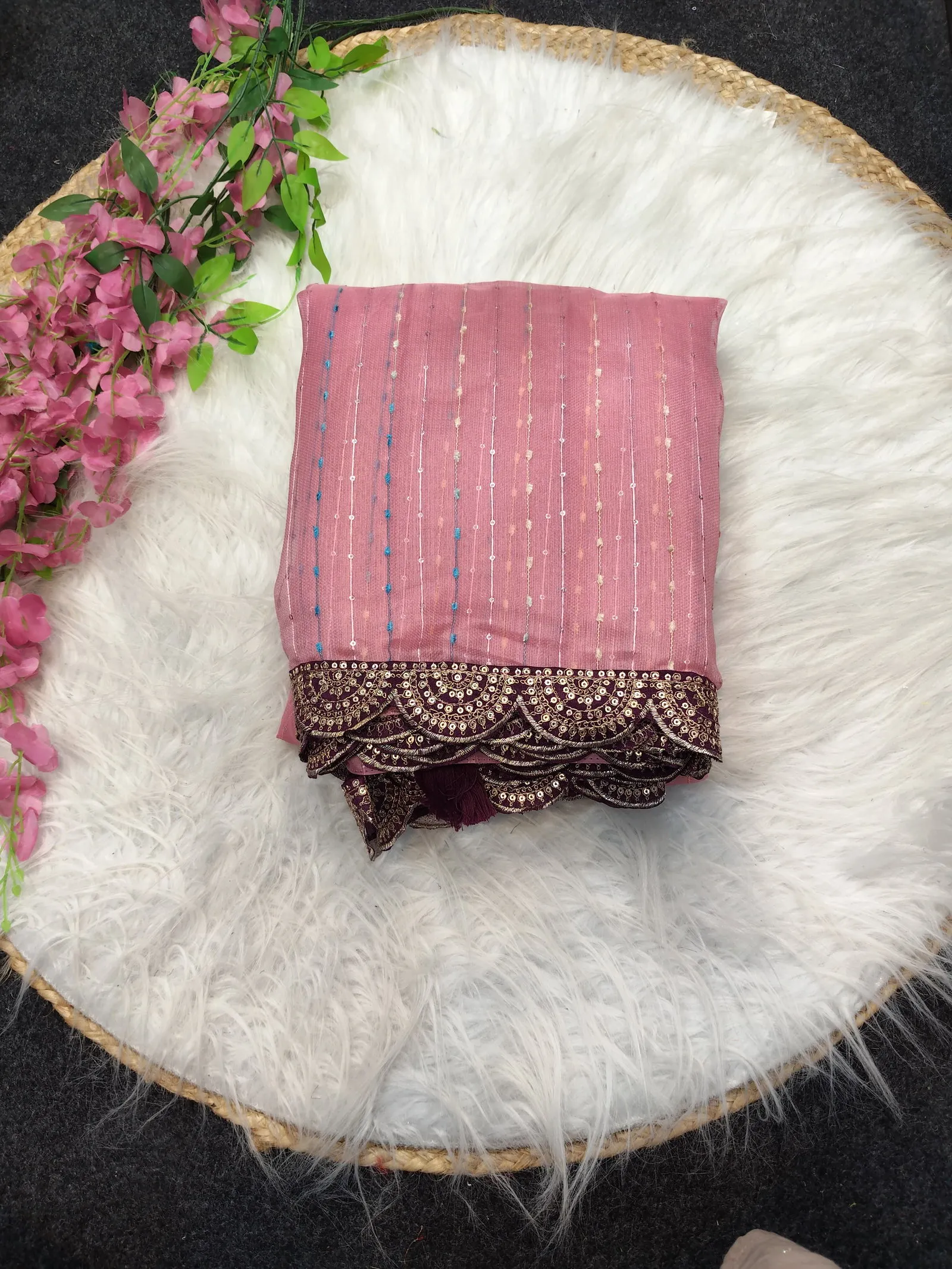 Aab Ne Gopi Tissue Net Festival Wear Saree Collection