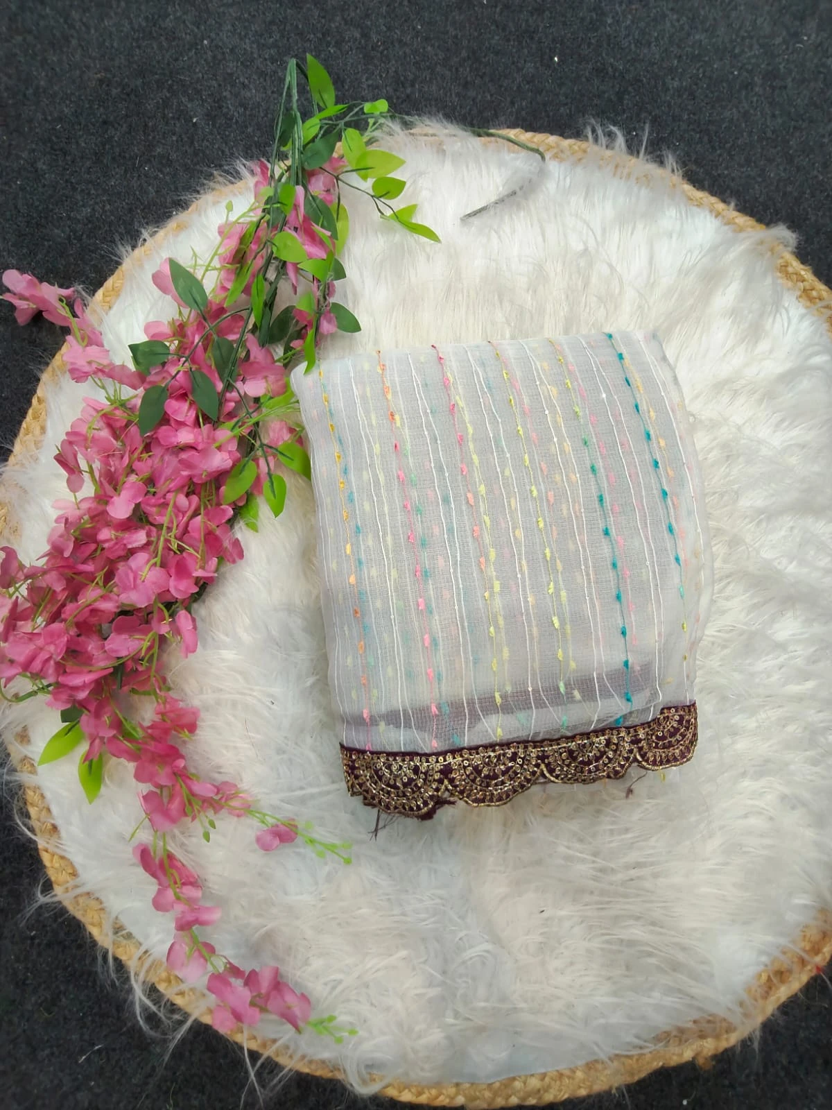 Aab Ne Gopi Tissue Net Festival Wear Saree Collection