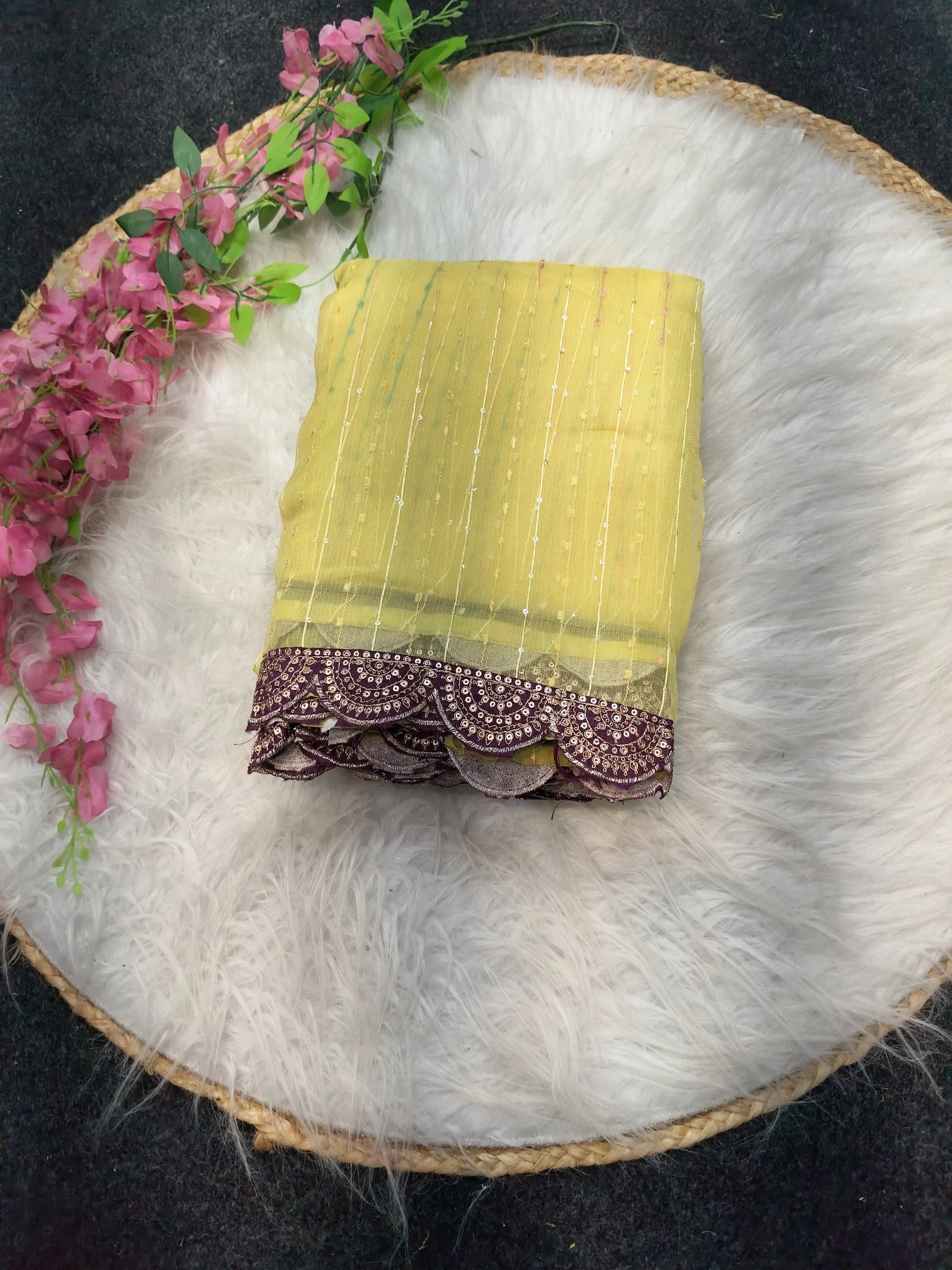 Aab Ne Gopi Tissue Net Festival Wear Saree Collection