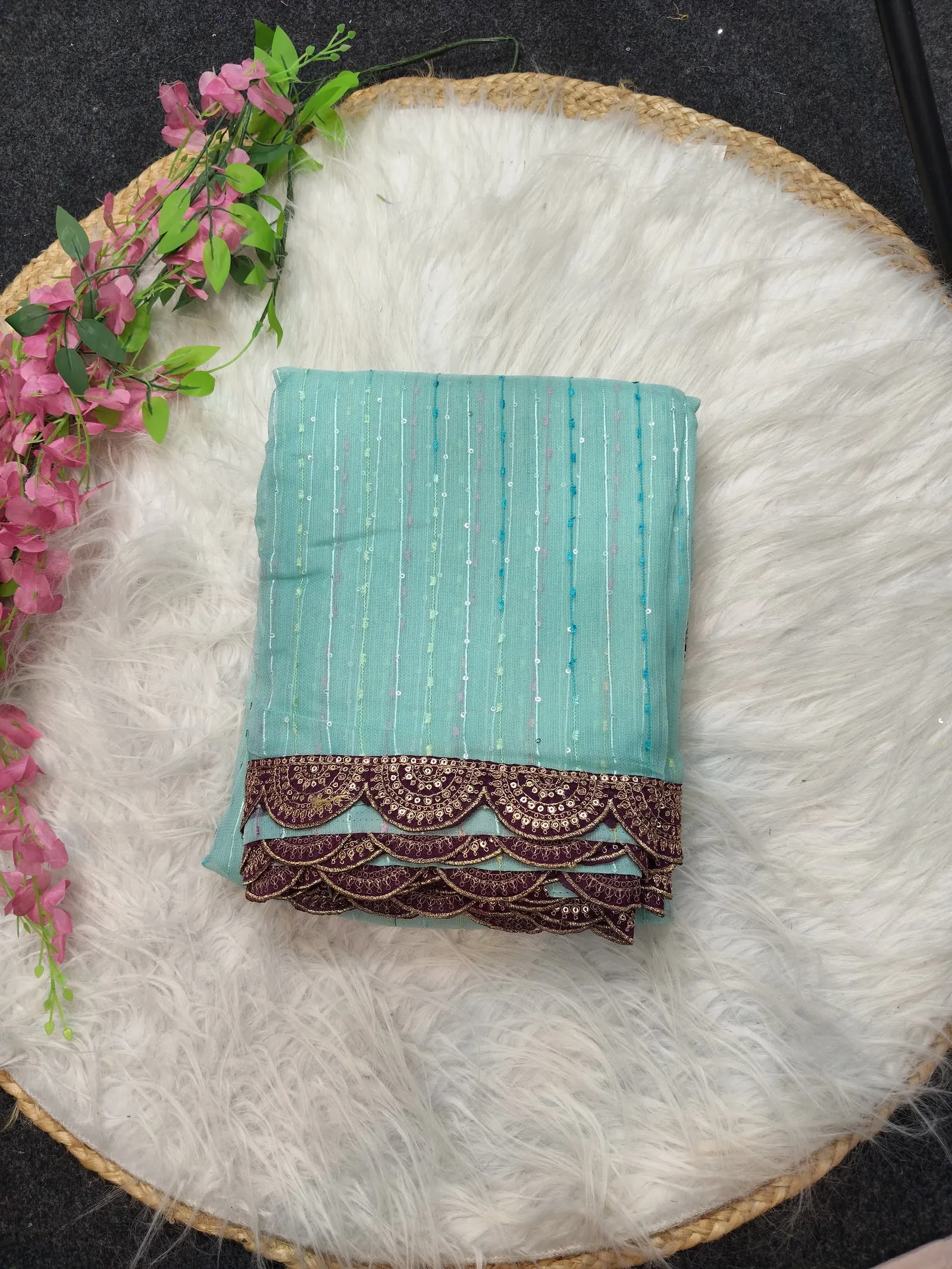 Aab Ne Gopi Tissue Net Festival Wear Saree Collection