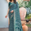 Kashvi Tanya Vol 1 Dull Moss Viscose Saree Collection