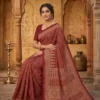 Kc 2113 Soft Crepe Silk Ajrakh Printed Fancy Saree Collection