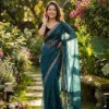 Kc 858 Soft Net Sequence Worked Fancy Saree Collection