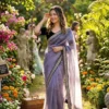 Kc 858 Soft Net Sequence Worked Fancy Saree Collection