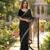 Kc 858 Soft Net Sequence Worked Fancy Saree Collection