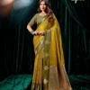 Lt Mango Vol 3 Top Dyed Weaving with Embroidered Saree Collection