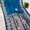 Mb 142 Soft Banarasi Silk Zari Weaving Traditional Wear Sarees
