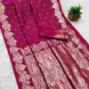 Mb 142 Soft Banarasi Silk Zari Weaving Traditional Wear Sarees