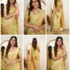 Soft Silk 6015 Lichi Silk Jacquard Worked Saree Collection