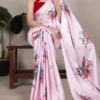 Taraa L 7003 Satin Silk Printed Saree Collection