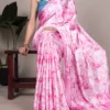 Taraa L 7003 Satin Silk Printed Saree Collection