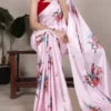 Taraa L 7003 Satin Silk Printed Saree Collection