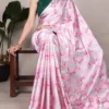 Taraa L 7003 Satin Silk Printed Saree Collection