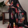 Taraa L 7009 Chiffon Floral Printed Saree Collection